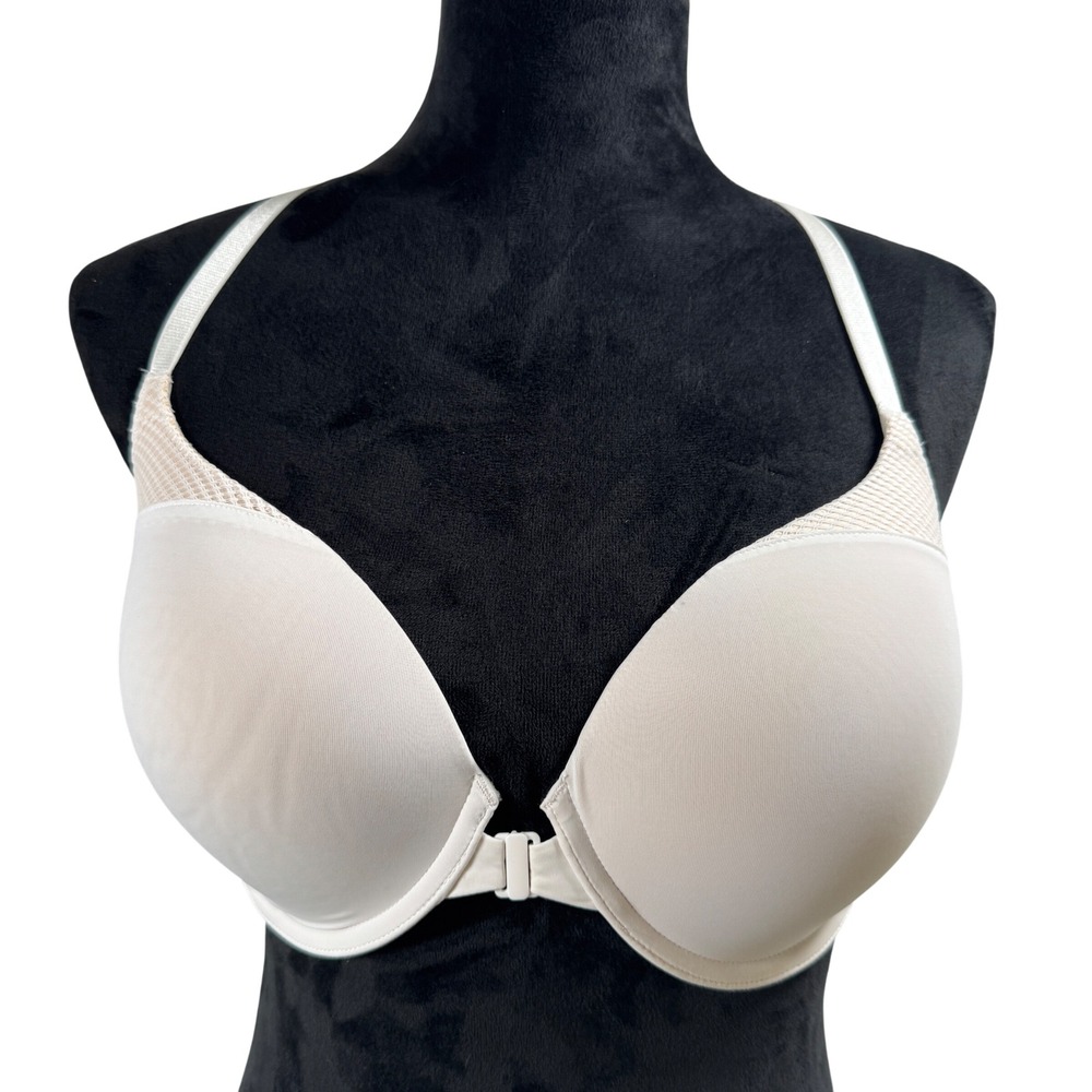 Women's‎ Victoria's Secret T-Shirt Bra 34DD  Push-Up Full Coverage Cream